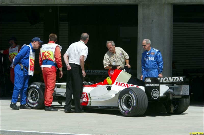 BAR-Honda, United States GP, Saturday June 19th, 2004.