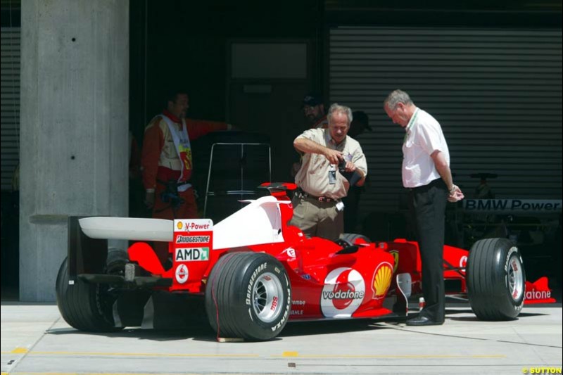 Ferrari,  United States GP, Saturday June 19th, 2004.