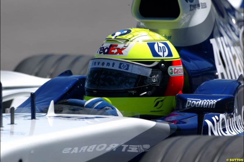 Ralf Schumacher, BMW-Williams, United States GP, Saturday June 19th, 2004.