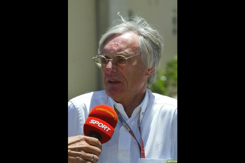 Bernie Ecclestone, United States GP, Saturday June 19th, 2004.