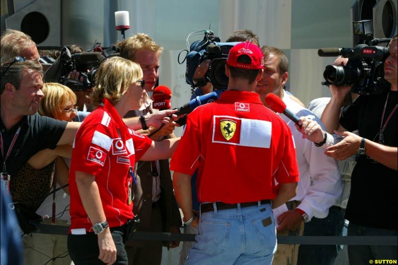 Michael Schumacher, United States GP, Saturday June 19th, 2004.