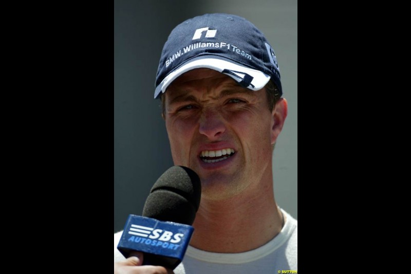 Ralf Schumacher, United States GP, Saturday June 19th, 2004.