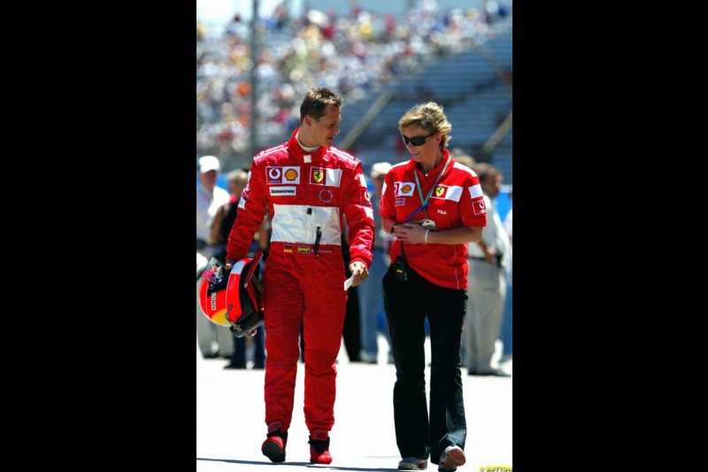 Michael Schumacher, United States GP, Saturday June 19th, 2004.