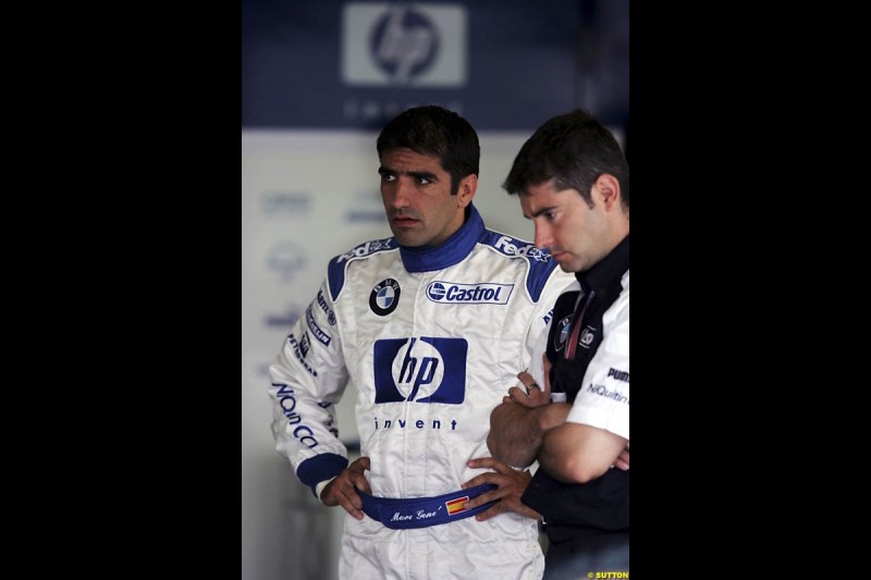 Marc Gene. French Grand Prix preparations. Magny Cours, France. July 1st 2004.