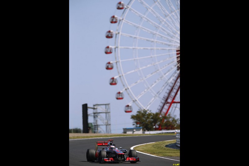 Jenson Button, McLaren MP4-27, Practice, Formula One World Championship, Round 15, Japanese Grand Prix, Suzuka Circuit, Mie Prefecture, Japan. Friday 5 October 2012.