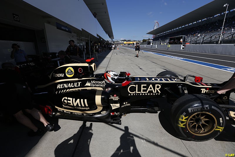 Kimi Raikkonen, Lotus E20,  Practice, Formula One World Championship, Round 15, Japanese Grand Prix, Suzuka Circuit, Mie Prefecture, Japan. Friday 5 October 2012. 