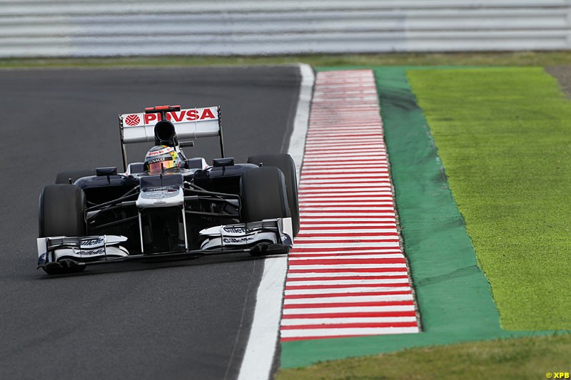 Pastor Maldonado, Williams FW34, Practice, Formula One World Championship, Round 15, Japanese Grand Prix, Suzuka Circuit, Mie Prefecture, Japan. Friday 5 October 2012. 