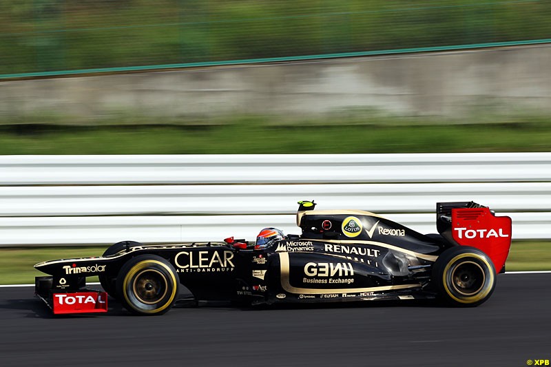 Romain Grosjean, Lotus E20, Practice, Formula One World Championship, Round 15, Japanese Grand Prix, Suzuka Circuit, Mie Prefecture, Japan. Friday 5 October 2012.