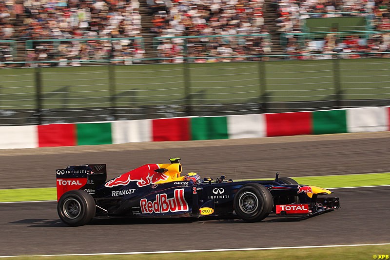 Mark Webber, Red Bull RB8, Practice, Formula One World Championship, Round 15, Japanese Grand Prix, Suzuka Circuit, Mie Prefecture, Japan. Friday 5 October 2012.