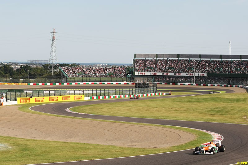 Nico Hulkenberg, Force India VJM05, Practice, Formula One World Championship, Round 15, Japanese Grand Prix, Suzuka Circuit, Mie Prefecture, Japan. Friday 5 October 2012.
