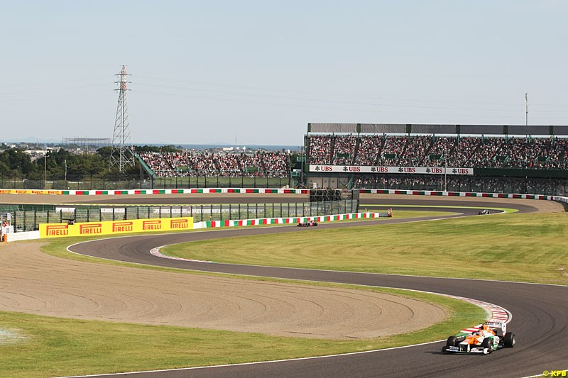 Nico Hulkenberg, Force India VJM05, Practice, Formula One World Championship, Round 15, Japanese Grand Prix, Suzuka Circuit, Mie Prefecture, Japan. Friday 5 October 2012. 