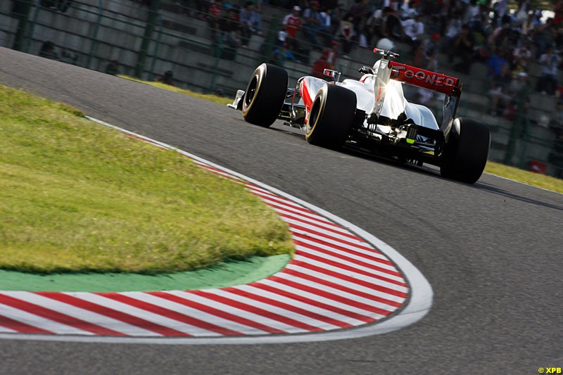 Jenson Button, McLaren MP4-27, Practice, Formula One World Championship, Round 15, Japanese Grand Prix, Suzuka Circuit, Mie Prefecture, Japan. Friday 5 October 2012.