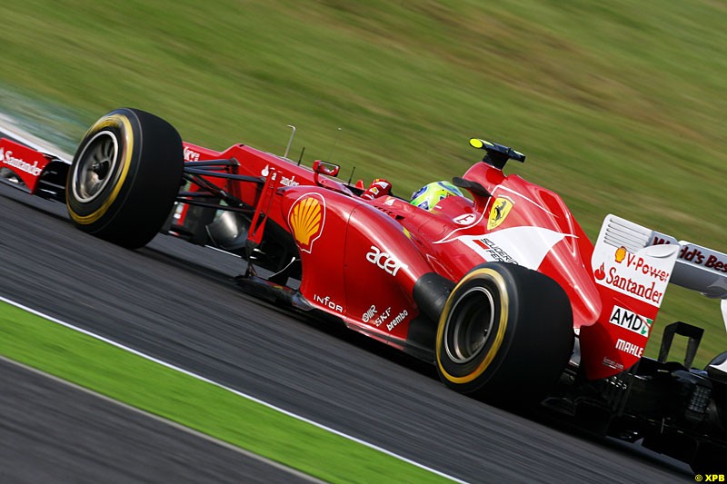 Felipe Massa, Ferrari F2012, Practice, Formula One World Championship, Round 15, Japanese Grand Prix, Suzuka Circuit, Mie Prefecture, Japan. Friday 5 October 2012.
