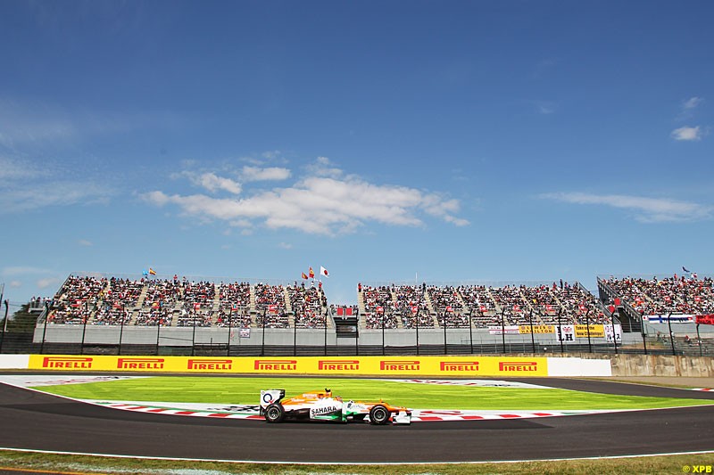 Nico Hulkenberg, Force India VJM05, Practice, Formula One World Championship, Round 15, Japanese Grand Prix, Suzuka Circuit, Mie Prefecture, Japan. Friday 5 October 2012.