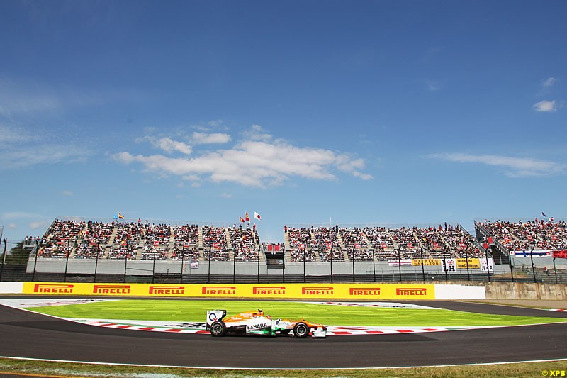 Nico Hulkenberg, Force India VJM05,   Practice, Formula One World Championship, Round 15, Japanese Grand Prix, Suzuka Circuit, Mie Prefecture, Japan. Friday 5 October 2012. 