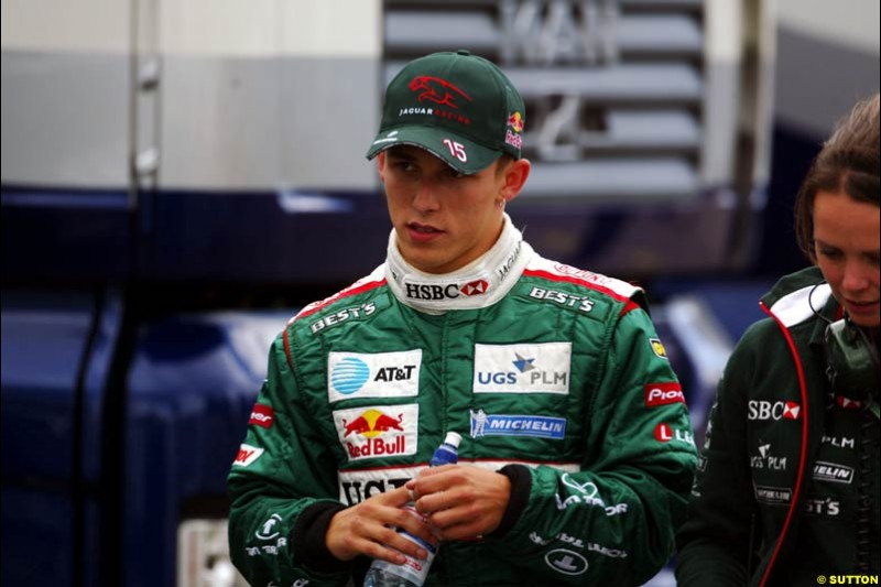 Christian Klien. Saturday practice and qualifying for the French Grand Prix. Magny Cours, France. July 3rd 2004.