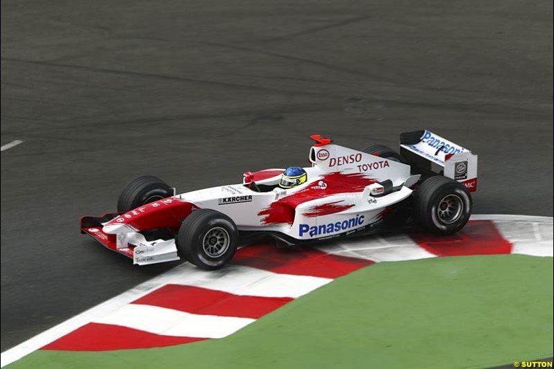 Saturday practice and qualifying for the French Grand Prix. Magny Cours, France. July 3rd 2004.