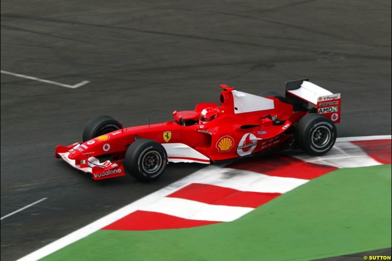 Saturday practice and qualifying for the French Grand Prix. Magny Cours, France. July 3rd 2004.