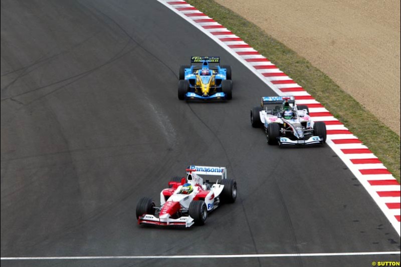 Saturday practice and qualifying for the French Grand Prix. Magny Cours, France. July 3rd 2004.