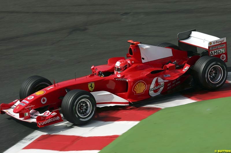 Saturday practice and qualifying for the French Grand Prix. Magny Cours, France. July 3rd 2004.