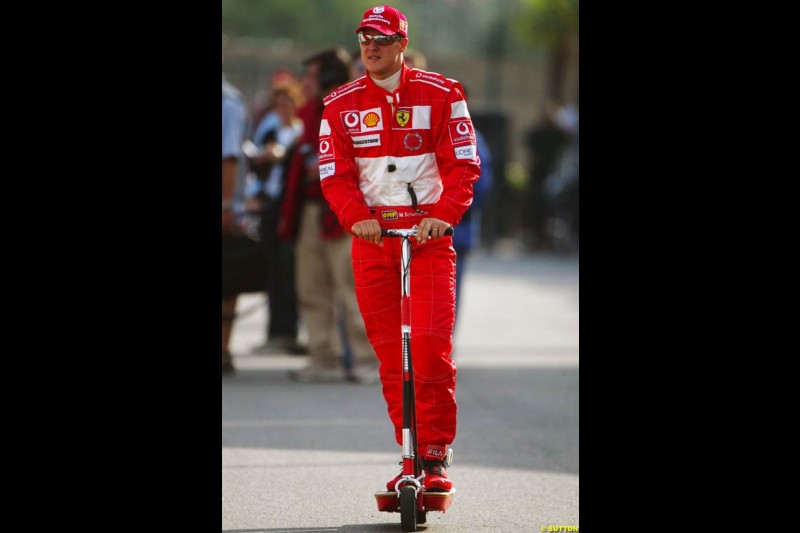  Saturday practice and qualifying for the French Grand Prix. Magny Cours, France. July 3rd 2004.