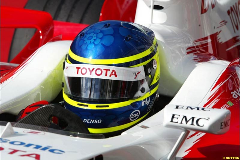 Saturday practice and qualifying for the French Grand Prix. Magny Cours, France. July 3rd 2004.