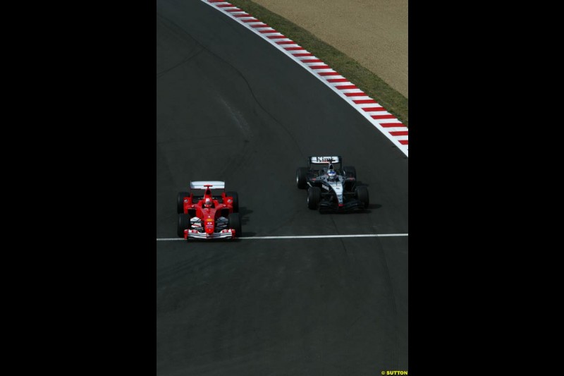  Saturday practice for the French Grand Prix. Magny Cours, France. July 3rd 2004.