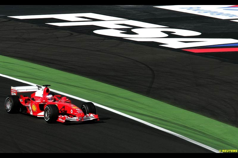  Saturday practice for the French Grand Prix. Magny Cours, France. July 3rd 2004.