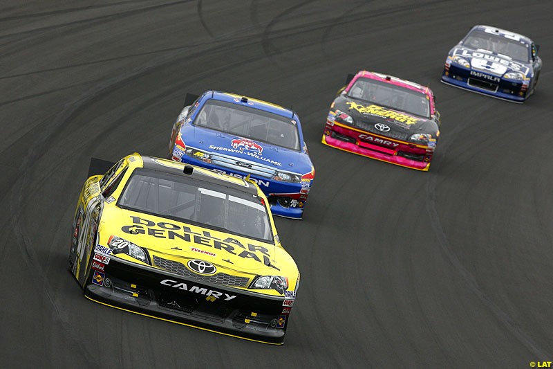 Joey Logano, Joe Gibbs Racing, NASCAR, Round 32, Hollywood Casino 400, Kansas Speedway, Kansas City. 19-21 October 2012.