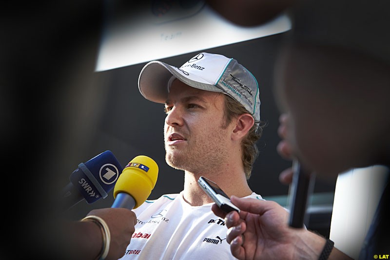 Nico Rosberg, Mercedes, Formula One World Championship, Round 18, Abu Dhabi Grand Prix, Yas Marina Circuit, United Arab Emirates. Thursday 1 November 2012.