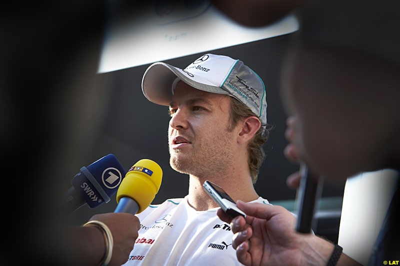 Nico Rosberg, Mercedes,  Formula One World Championship, Round 18, Abu Dhabi Grand Prix, Yas Marina Circuit, United Arab Emirates. Thursday 1 November 2012. 