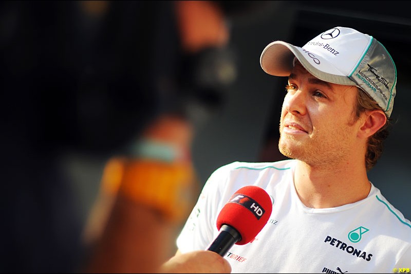 Nico Rosberg, Mercedes, Formula One World Championship, Round 18, Abu Dhabi Grand Prix, Yas Marina Circuit, United Arab Emirates. Thursday 1 November 2012.