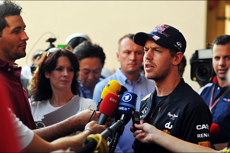 Sebastian Vettel, Red Bull Racing, Formula One World Championship, Round 18, Abu Dhabi Grand Prix, Yas Marina Circuit, United Arab Emirates. Thursday 1 November 2012.