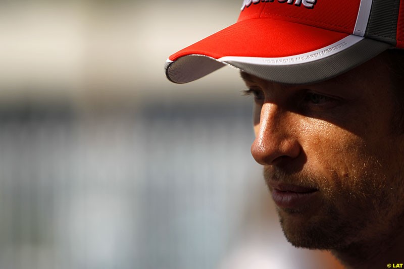 Jenson Button, McLaren, Formula One World Championship, Round 18, Abu Dhabi Grand Prix, Yas Marina Circuit, United Arab Emirates. Thursday 1 November 2012.