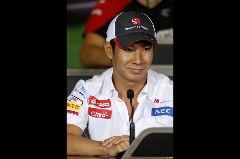 Kamui Kobayashi, Sauber,  Formula One World Championship, Round 18, Abu Dhabi Grand Prix, Yas Marina Circuit, United Arab Emirates. Thursday 1 November 2012. 