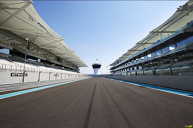 Circuit detail, Formula One World Championship, Round 18, Abu Dhabi Grand Prix, Yas Marina Circuit, United Arab Emirates. Thursday 1 November 2012.