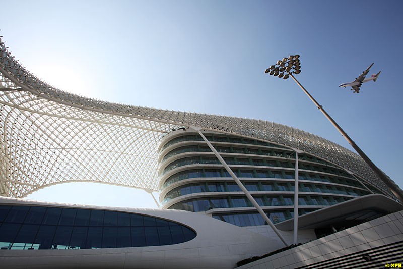 The Yas Viceroy Abu Dhabi Hotel,  Formula One World Championship, Round 18, Abu Dhabi Grand Prix, Yas Marina Circuit, United Arab Emirates. Thursday 1 November 2012. 