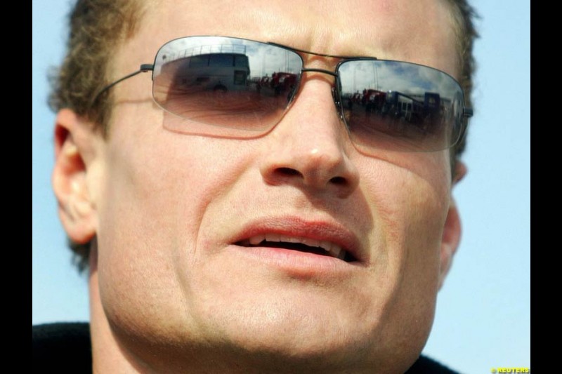 David Coulthard. Friday practice for the British Grand Prix. Silverstone, England. July 9th 2004.