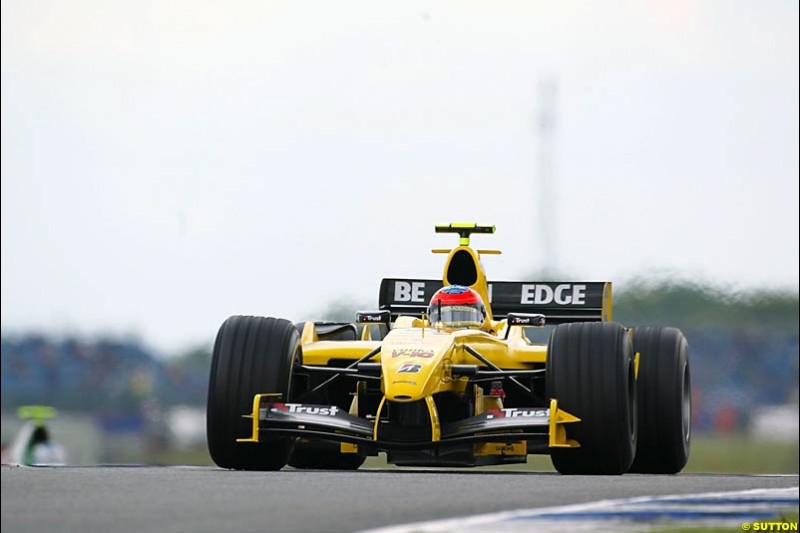 Timo Glock, Jordan-Ford, British GP, Friday July 9th, 2004.