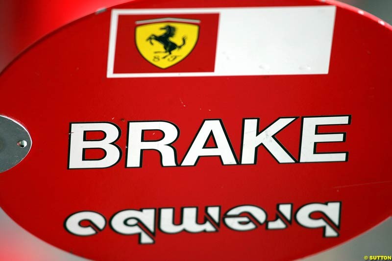 Ferrari, British GP, Friday July 9th, 2004.