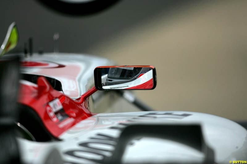 Takuma Sato, BAR-Honda, British GP, Friday July 9th, 2004.