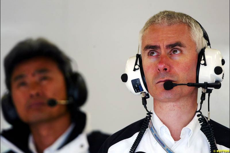 Geoff Willis, British GP, Friday July 9th, 2004.