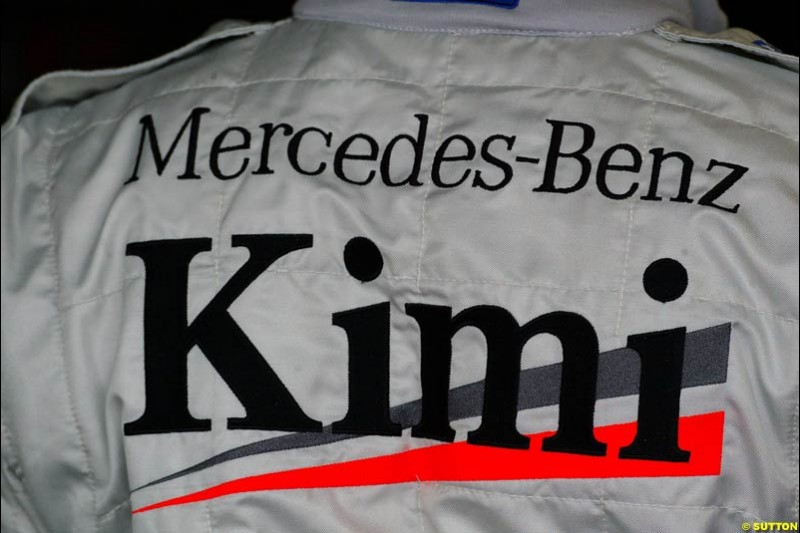 Kimi Raikkonen, British GP, Friday July 9th, 2004.