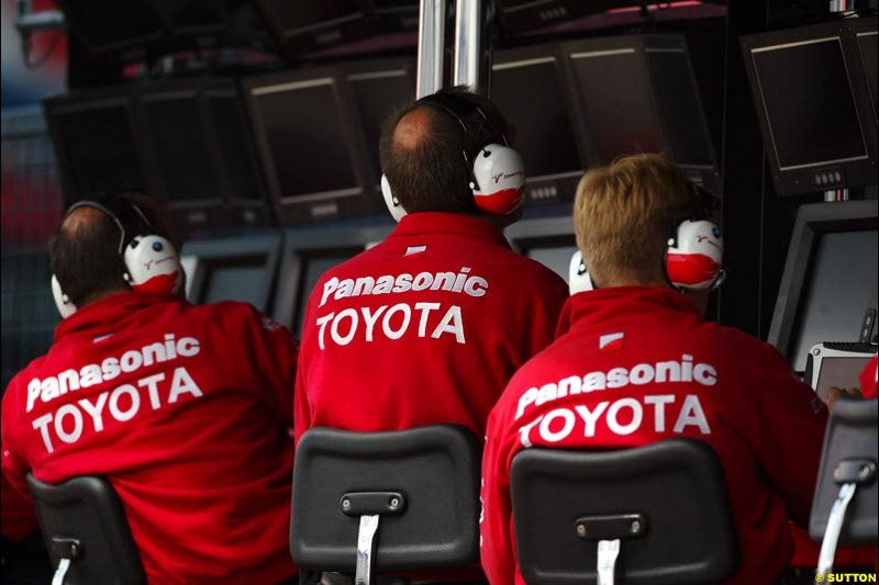 Toyota, British GP, Friday July 9th, 2004.