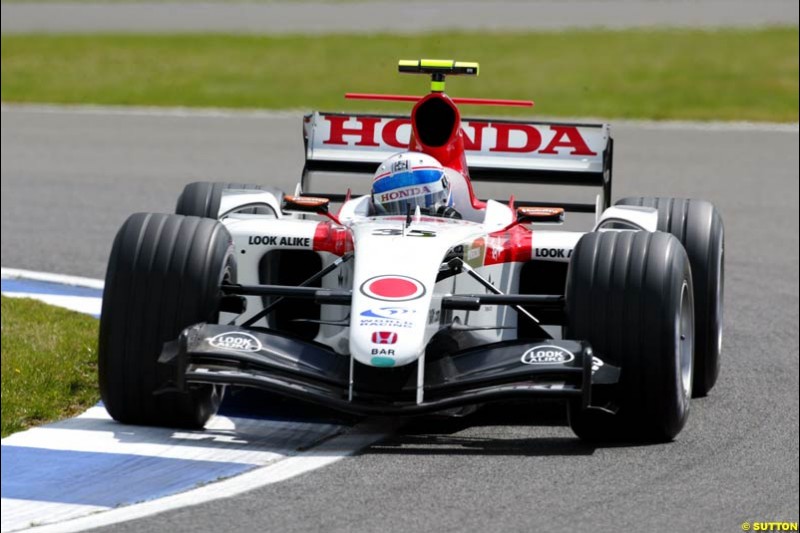Anthony Davidson, BAR-Honda, British GP, Friday July 9th, 2004.