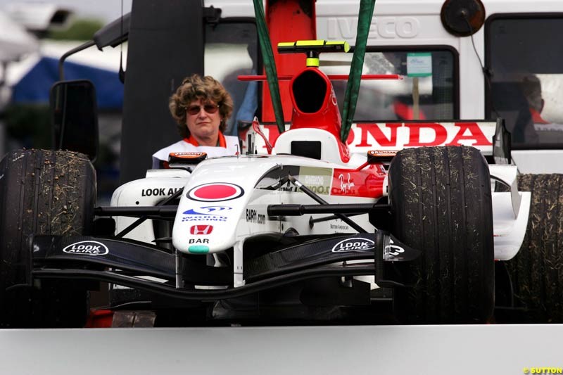 Anthony Davidson, BAR-Honda, British GP, Friday July 9th, 2004.