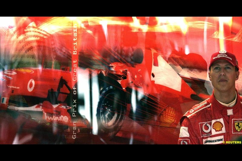 Michael Schumacher, British GP, Friday July 9th, 2004.