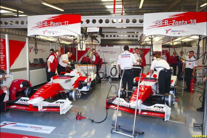 Toyota, British GP, Friday July 9th, 2004.