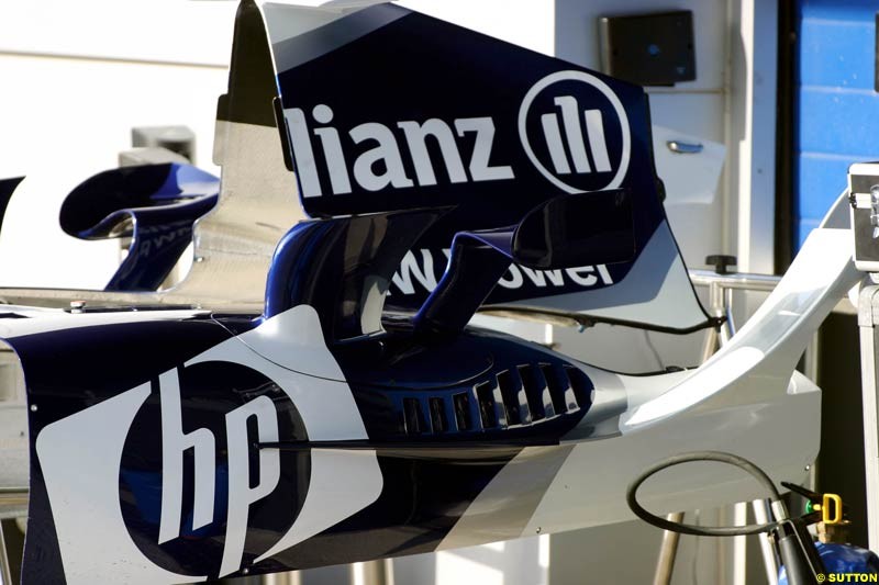 BMW-Williams, Jerez testing, Friday July 16th, 2004.