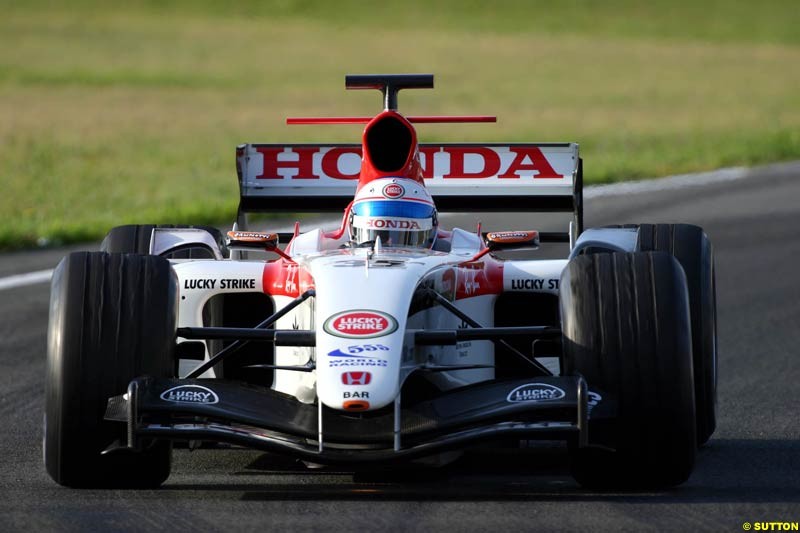Anthony Davidson, BAR-Honda, Jerez testing, Friday July 16th, 2004.